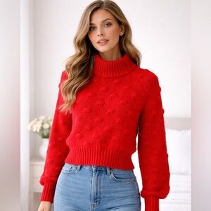 Universal Threads Women’s Fall Winter Crewneck Bobble Pullover Sweater XS